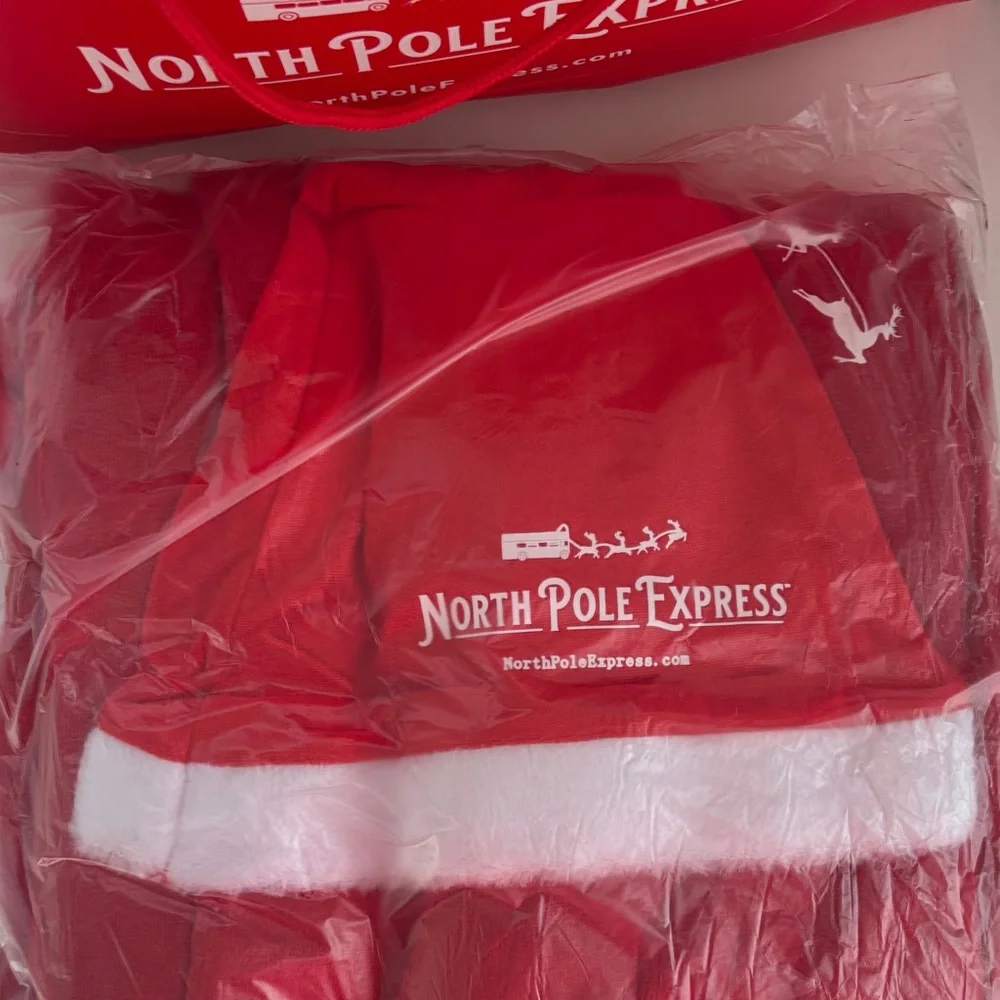 North Pole Express Red Gift Bag